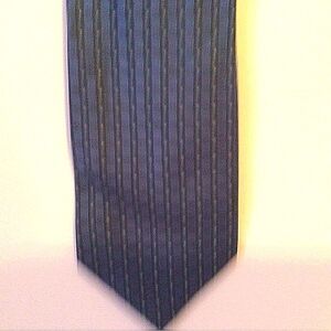 Calvin Klein Collection Blue Tie with Elegant Stripes NWT